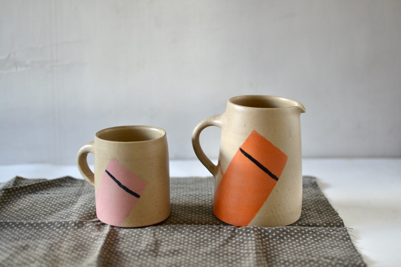 Feeling Stripy Pitcher - Beige