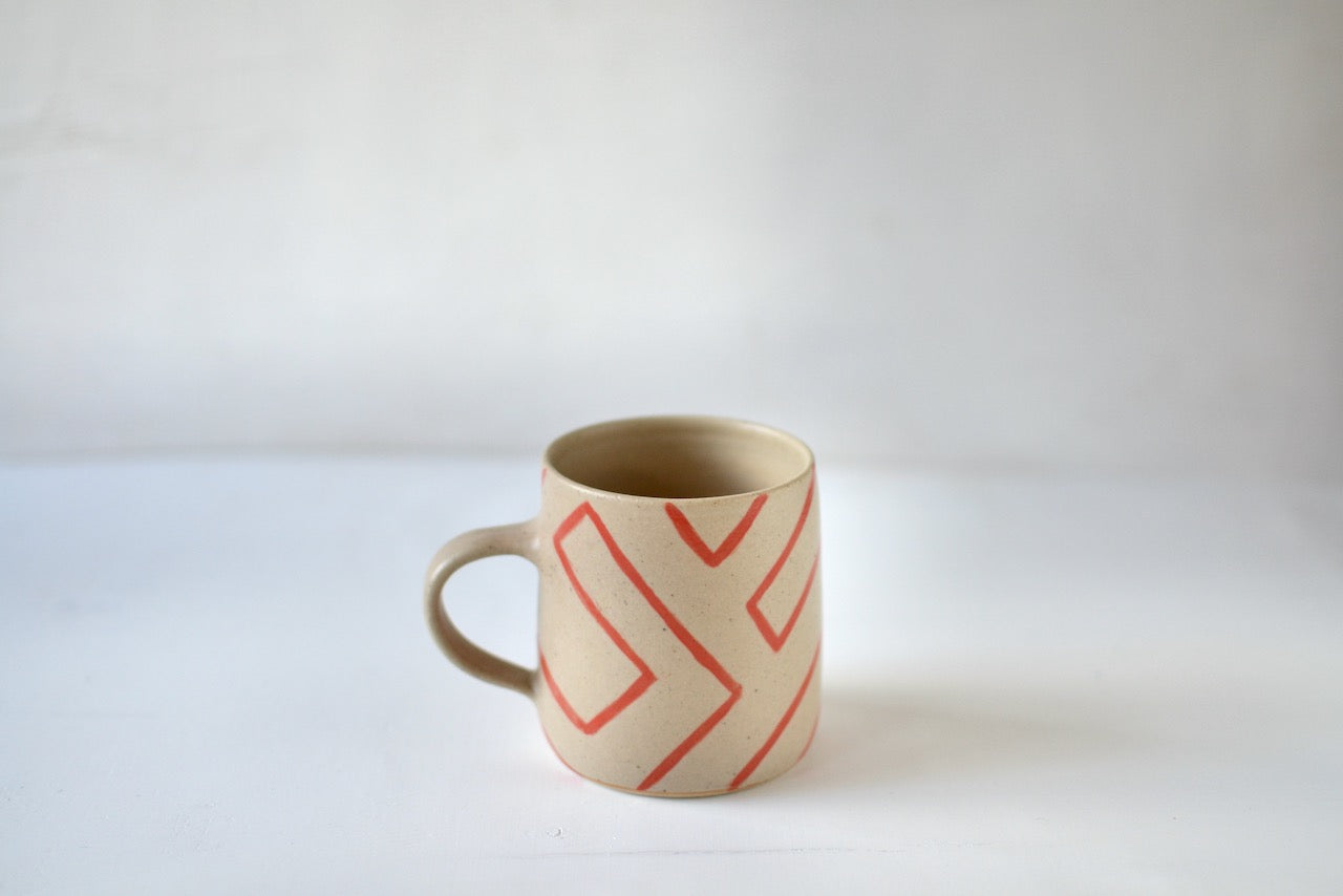 Beige Maze Mug