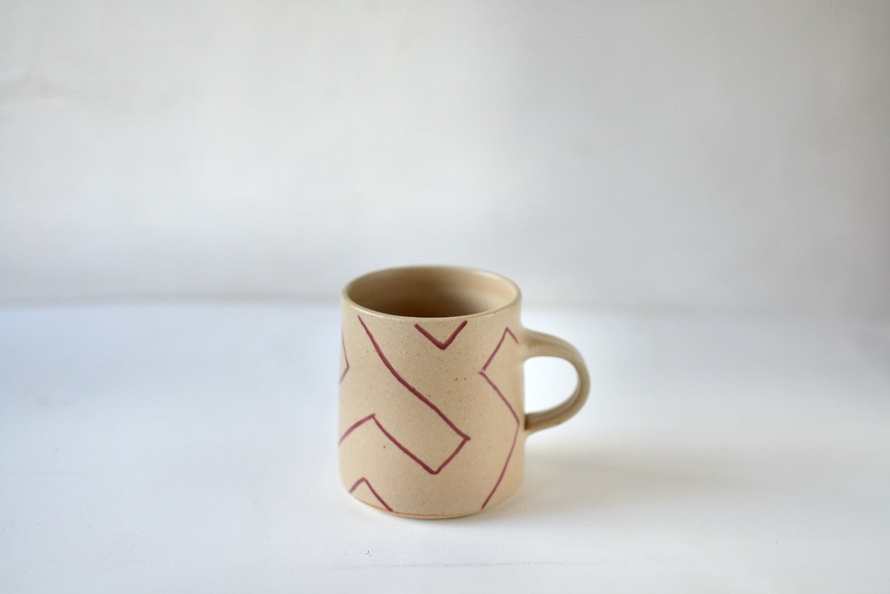 Beige Maze Mug